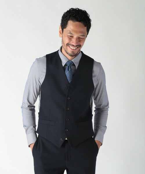 MEN'S BIGI / メンズビギ ベスト | ミックスヤーン/ポップサックリバーシブルベスト | 詳細14