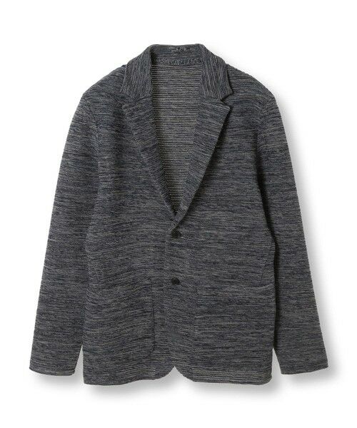 MEN'S BIGI / メンズビギ その他アウター | 3色撚りニットジャケット（ネイビー）
