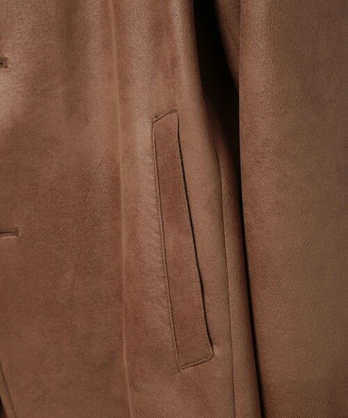 MEN'S BIGI / メンズビギ ブルゾン | レザー調プリントダンボールスタンドカラージャケット | 詳細8