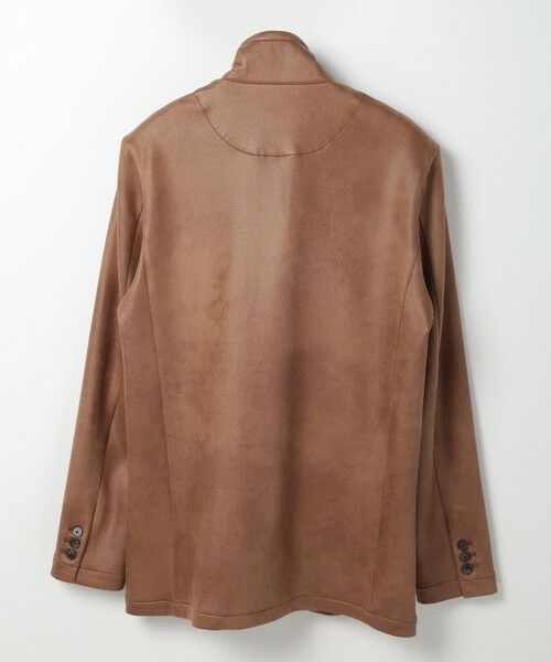 MEN'S BIGI / メンズビギ ブルゾン | レザー調プリントダンボールスタンドカラージャケット | 詳細10