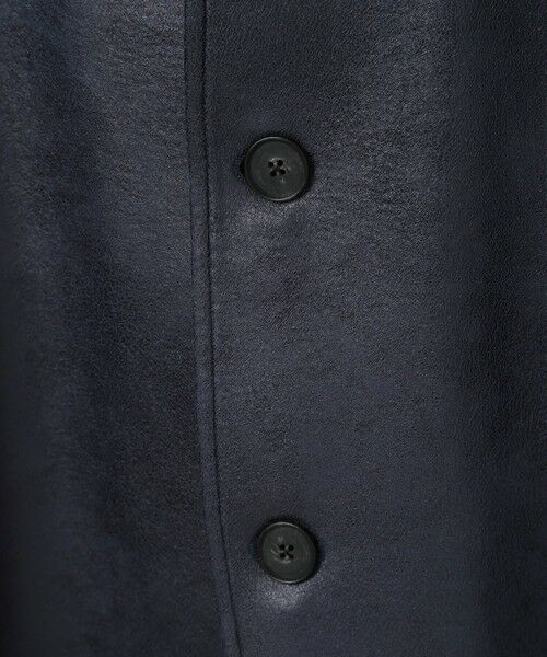 MEN'S BIGI / メンズビギ ブルゾン | レザー調プリントダンボールスタンドカラージャケット | 詳細13