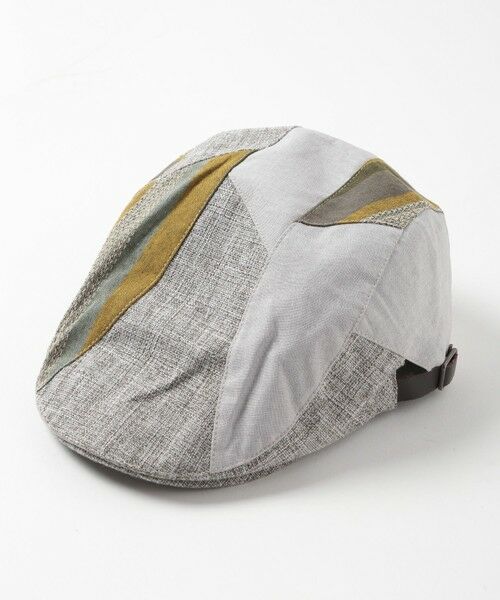 MEN'S BIGI / メンズビギ ハンチング・キャスケット・ベレー帽 | UMP PATCH HUNTING（グレー）