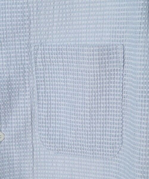 MEN'S BIGI / メンズビギ シャツ・ブラウス | カラミ織風サッカー七分袖スタンドカラーシャツ<ストレッチ/通気性> | 詳細9