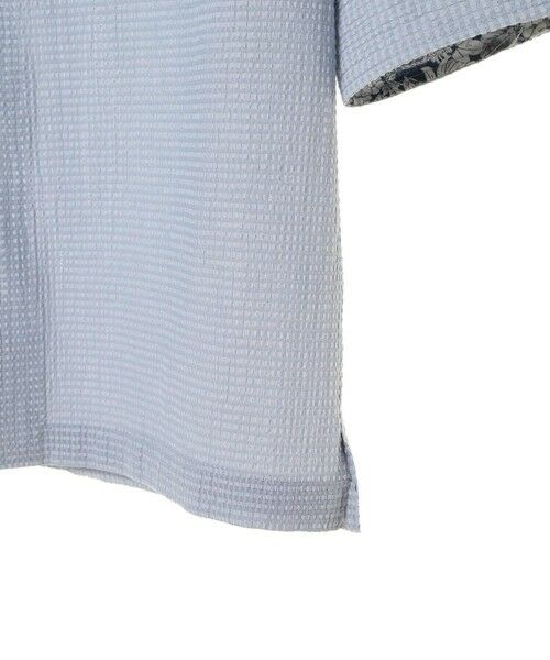 MEN'S BIGI / メンズビギ シャツ・ブラウス | カラミ織風サッカー七分袖スタンドカラーシャツ<ストレッチ/通気性> | 詳細12