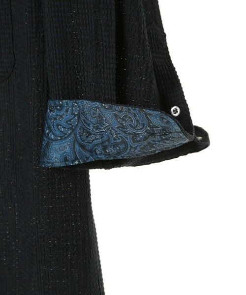 MEN'S BIGI / メンズビギ シャツ・ブラウス | カラミ織風サッカー七分袖スタンドカラーシャツ<ストレッチ/通気性> | 詳細21