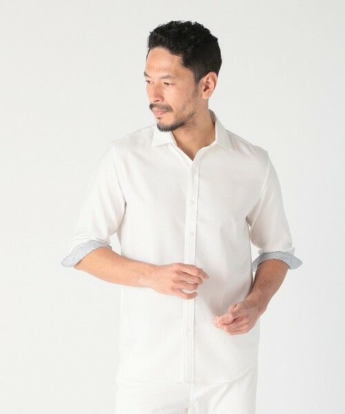 MEN'S BIGI / メンズビギ シャツ・ブラウス | オクシィジュエルストレッチ七分袖シャツ〈ストレッチ〉 | 詳細1