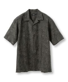 MEN'S BIGI / メンズビギ シャツ・ブラウス | ジャガードオープンカラーシャツ