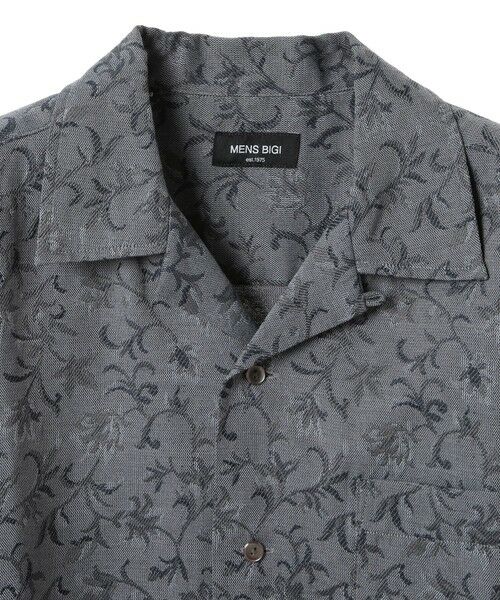 MEN'S BIGI / メンズビギ シャツ・ブラウス | ジャガードオープンカラーシャツ | 詳細4