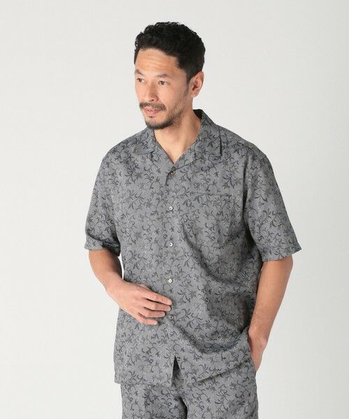MEN'S BIGI / メンズビギ シャツ・ブラウス | ジャガードオープンカラーシャツ | 詳細1