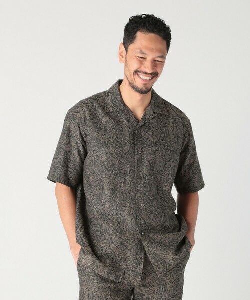 MEN'S BIGI / メンズビギ シャツ・ブラウス | ジャガードオープンカラーシャツ | 詳細10