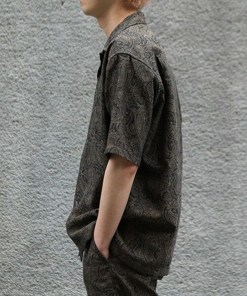 MEN'S BIGI / メンズビギ シャツ・ブラウス | ジャガードオープンカラーシャツ | 詳細16