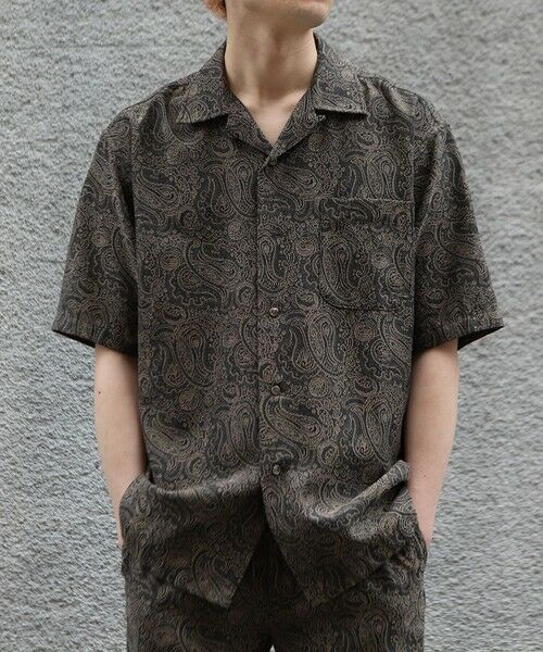 MEN'S BIGI / メンズビギ シャツ・ブラウス | ジャガードオープンカラーシャツ | 詳細15