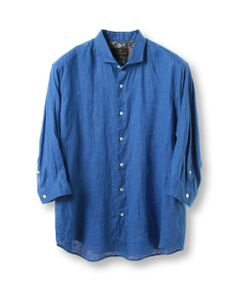 MEN'S BIGI / メンズビギ Tシャツ | NOVELTEX社リネン素材七分袖シャツ