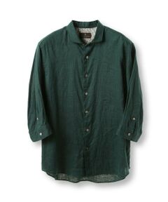 MEN'S BIGI / メンズビギ Tシャツ | NOVELTEX社リネン素材七分袖シャツ