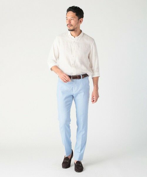 MEN'S BIGI / メンズビギ Tシャツ | NOVELTEX社リネン素材七分袖シャツ | 詳細4