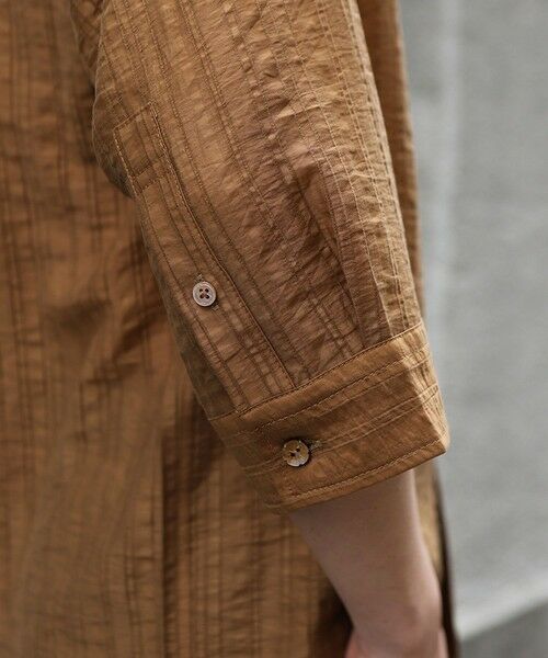 MEN'S BIGI / メンズビギ シャツ・ブラウス | 総柄シアージャカード7分袖オープンカラーシャツ | 詳細11