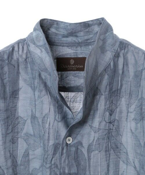 MEN'S BIGI / メンズビギ シャツ・ブラウス | 総柄シアージャカード7分袖オープンカラーシャツ | 詳細23