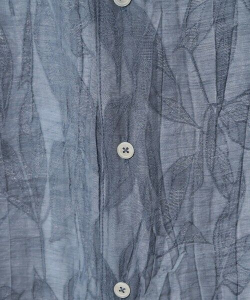 MEN'S BIGI / メンズビギ シャツ・ブラウス | 総柄シアージャカード7分袖オープンカラーシャツ | 詳細26