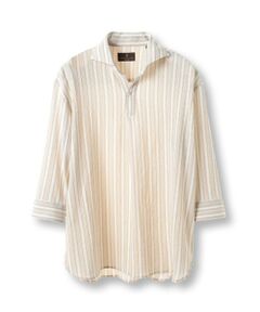 MEN'S BIGI / メンズビギ シャツ・ブラウス | ドビーストライププルオーバーシャツ