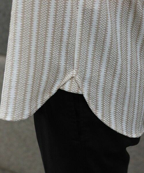MEN'S BIGI / メンズビギ シャツ・ブラウス | ドビーストライププルオーバーシャツ | 詳細9