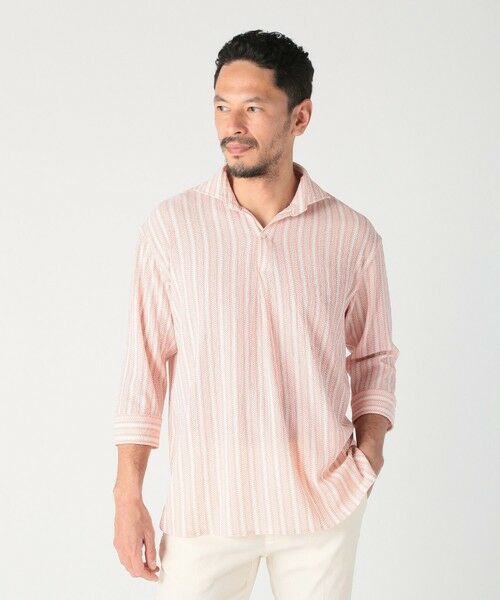 MEN'S BIGI / メンズビギ シャツ・ブラウス | ドビーストライププルオーバーシャツ | 詳細18