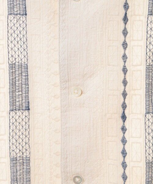 MEN'S BIGI / メンズビギ シャツ・ブラウス | 総柄刺繍オープンカラー半袖シャツ | 詳細10