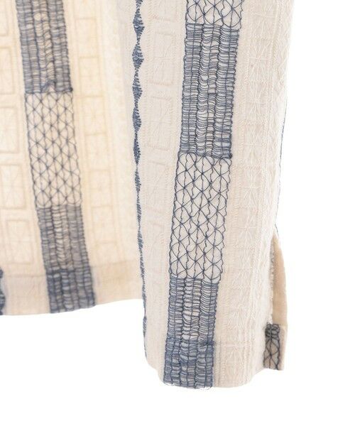 MEN'S BIGI / メンズビギ シャツ・ブラウス | 総柄刺繍オープンカラー半袖シャツ | 詳細12