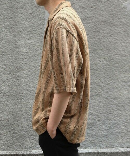 MEN'S BIGI / メンズビギ シャツ・ブラウス | ペイズリージャカード/透かし柄オープンカラー半袖シャツ | 詳細2