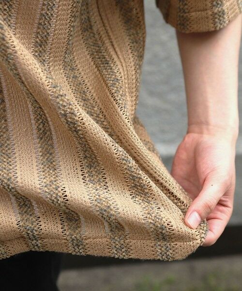 MEN'S BIGI / メンズビギ シャツ・ブラウス | ペイズリージャカード/透かし柄オープンカラー半袖シャツ | 詳細6