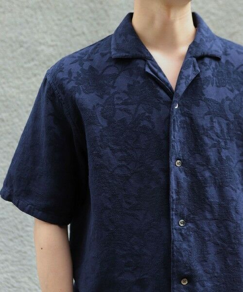 MEN'S BIGI / メンズビギ シャツ・ブラウス | ペイズリージャカード/透かし柄オープンカラー半袖シャツ | 詳細10