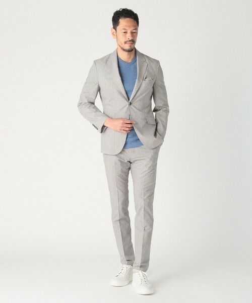 MEN'S BIGI / メンズビギ テーラードジャケット | COOL DOTS メランジプリントジャケット〈イージーケア/吸水速乾〉 | 詳細4