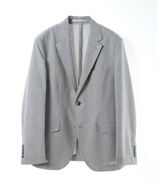 MEN'S BIGI / メンズビギ テーラードジャケット | COOL DOTS メランジプリントジャケット〈イージーケア/吸水速乾〉（グレー）