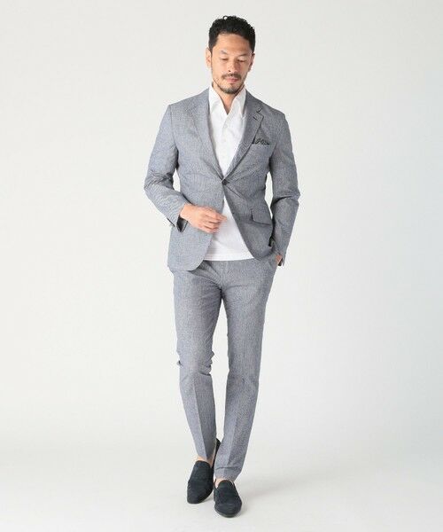 MEN'S BIGI / メンズビギ テーラードジャケット | COOL DOTS メランジプリントジャケット〈イージーケア/吸水速乾〉 | 詳細14