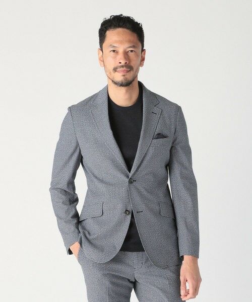 MEN'S BIGI / メンズビギ テーラードジャケット | 3Dサッカープリントストレッチジャケット＜EASY CARE＞ | 詳細11