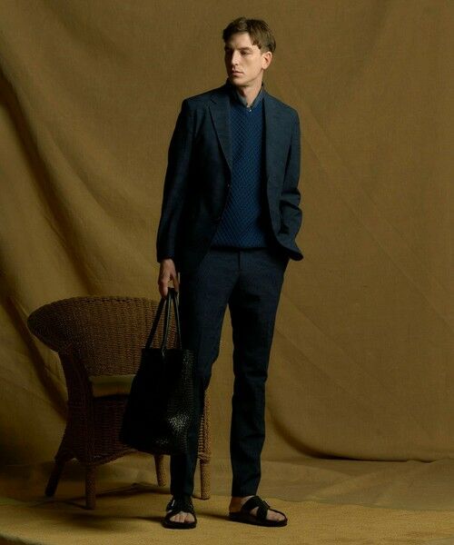 MEN'S BIGI / メンズビギ テーラードジャケット | 3Dサッカープリントストレッチジャケット＜EASY CARE＞ | 詳細19