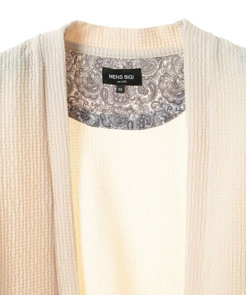 MEN'S BIGI / メンズビギ カーディガン・ボレロ | ワッフルシアサッカー素材カーディガン | 詳細5