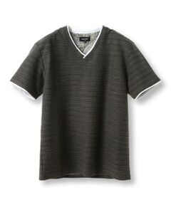 MEN'S BIGI / メンズビギ Tシャツ | スラブタック天竺素材Tシャツ＜吸水速乾＞