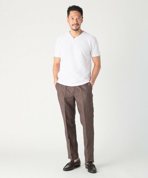 MEN'S BIGI / メンズビギ Tシャツ | スラブタック天竺素材Tシャツ＜吸水速乾＞ | 詳細5