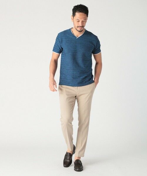 MEN'S BIGI / メンズビギ Tシャツ | スラブタック天竺素材Tシャツ＜吸水速乾＞ | 詳細10