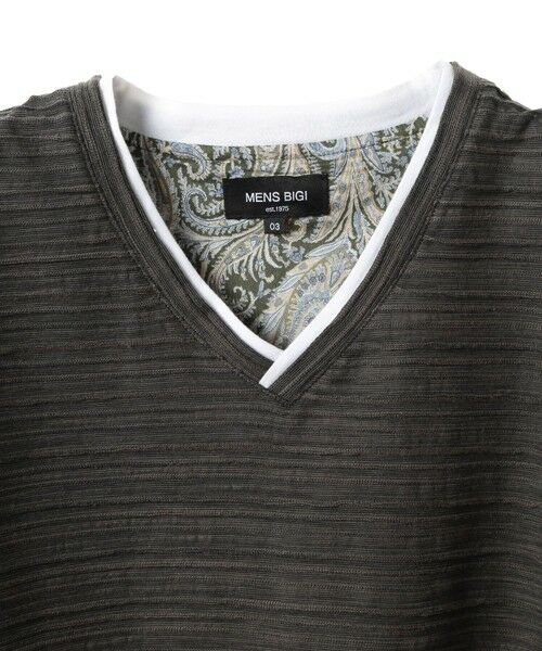 MEN'S BIGI / メンズビギ Tシャツ | スラブタック天竺素材Tシャツ＜吸水速乾＞ | 詳細22
