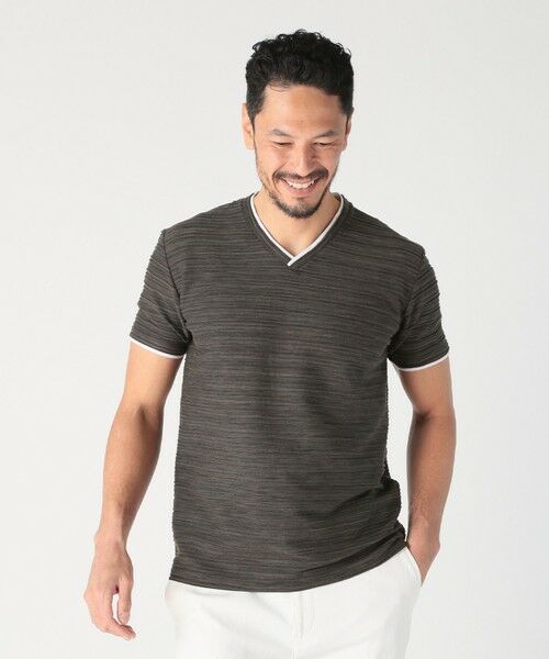 MEN'S BIGI / メンズビギ Tシャツ | スラブタック天竺素材Tシャツ＜吸水速乾＞ | 詳細18