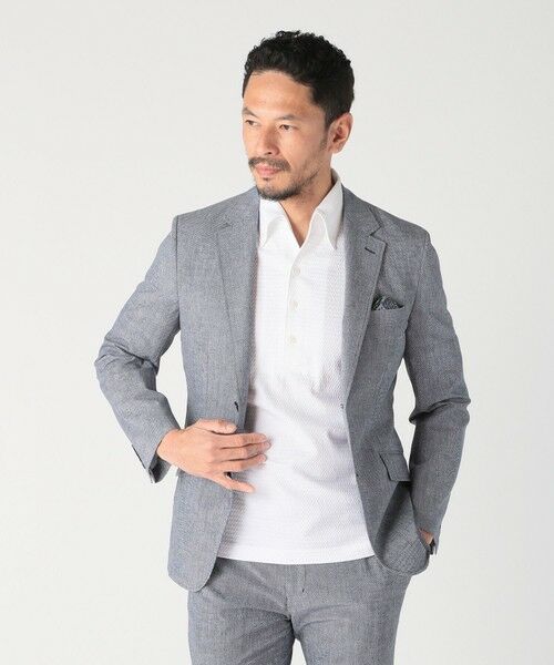 MEN'S BIGI / メンズビギ ポロシャツ | 【ACTIVE TAILOR】サッカー織りポロシャツ<COOL MAX/吸水速乾> | 詳細4