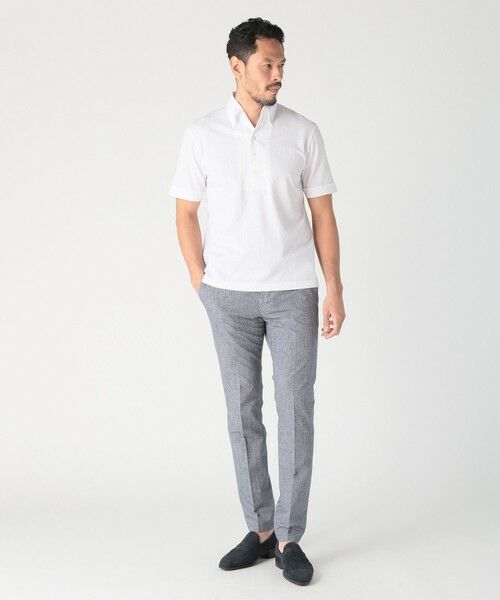 MEN'S BIGI / メンズビギ ポロシャツ | 【ACTIVE TAILOR】サッカー織りポロシャツ<COOL MAX/吸水速乾> | 詳細5