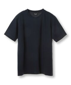 MEN'S BIGI / メンズビギ Tシャツ | シェブロン柄リンクスジャカードTシャツ<接触冷感><抗菌防臭>