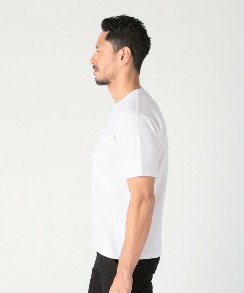 MEN'S BIGI / メンズビギ Tシャツ | シェブロン柄リンクスジャカードTシャツ<接触冷感><抗菌防臭> | 詳細2
