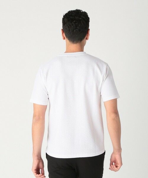 MEN'S BIGI / メンズビギ Tシャツ | シェブロン柄リンクスジャカードTシャツ<接触冷感><抗菌防臭> | 詳細3