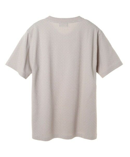 MEN'S BIGI / メンズビギ Tシャツ | シェブロン柄リンクスジャカードTシャツ<接触冷感><抗菌防臭> | 詳細11