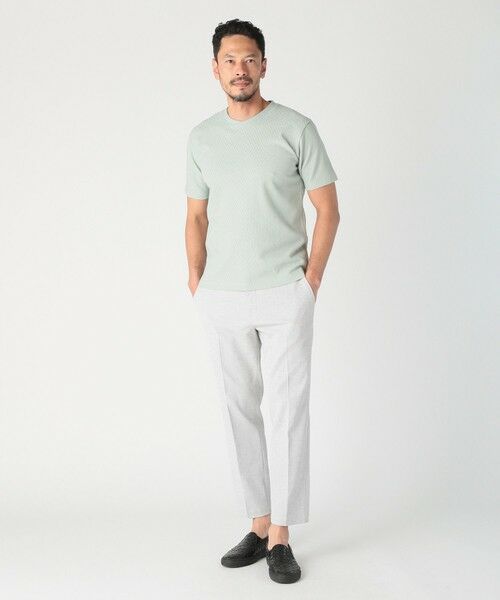 MEN'S BIGI / メンズビギ Tシャツ | シェブロン柄リンクスジャカードTシャツ<接触冷感><抗菌防臭> | 詳細17