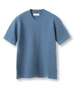 MEN'S BIGI / メンズビギ Tシャツ | ブリスターニットジャカードカットソー