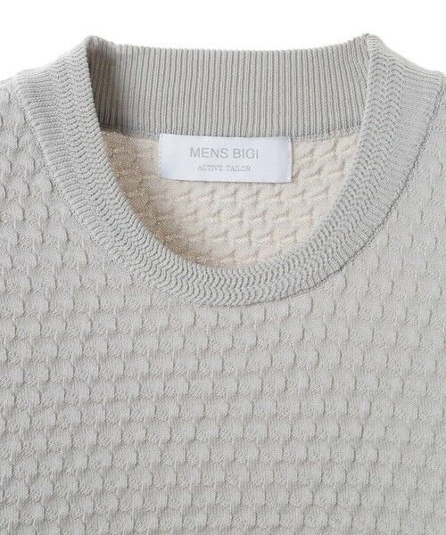 MEN'S BIGI / メンズビギ Tシャツ | ブリスターニットジャカードカットソー | 詳細8
